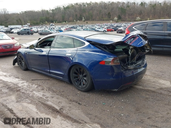 2017 Tesla Model S 100D with VIN 5YJSA1E27HF220982, listed as a IAAI auction lot 41731047 with Not Provided miles and . Bid and sale history available at DreamBid. Image 3.