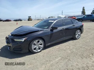 2021 Acura TLX Technology with VIN 19UUB5F49MA002169, listed as a Copart auction lot 57046525 with 60,256 mi miles and Salvage title. Bid and sale history available at DreamBid. Image 1.