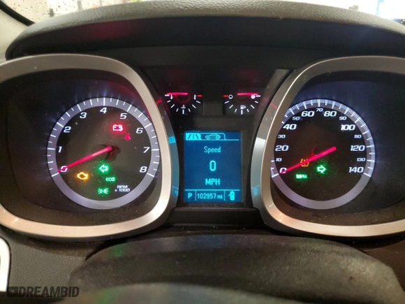 2017 Chevrolet Equinox LT with VIN 2GNALCEK7H6155761, listed as a Copart auction lot 46247295 with 102,957 mi miles and Clean Title. Bid and sale history available at carsss.com. Image 9.