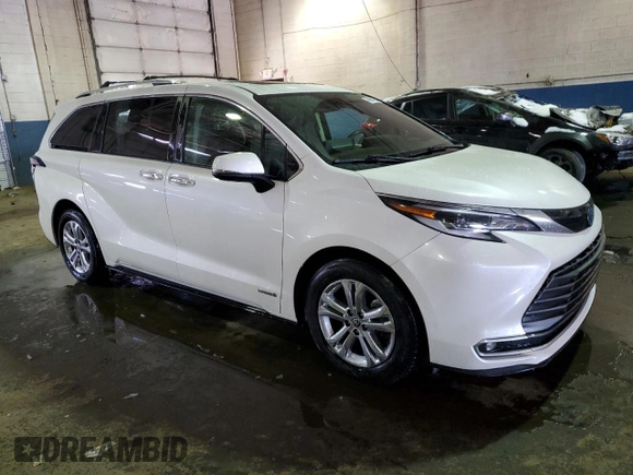 2021 Toyota Sienna Limited with VIN 5TDESKFC8MS002515, listed as a Copart auction lot 45865525 with 73,290 mi miles and Clean Title. Bid and sale history available at DreamBid. Image 4.