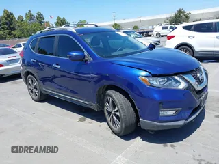 2017 Nissan Rogue SV with VIN JN8AT2MT9HW146020, listed as a IAAI auction lot 42396120 with 73,436 mi miles and . Bid and sale history available at DreamBid. Image 1.
