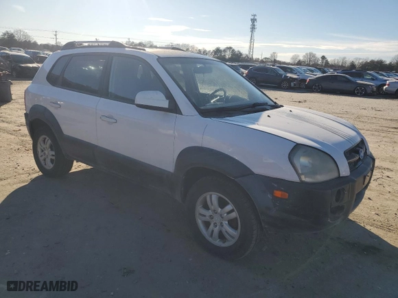 2008 Hyundai Tucson SE with VIN KM8JN72D38U757411, listed as a Copart auction lot 46058585 with 167,329 mi miles and Clean Title. Bid and sale history available at carsss.com. Image 4.