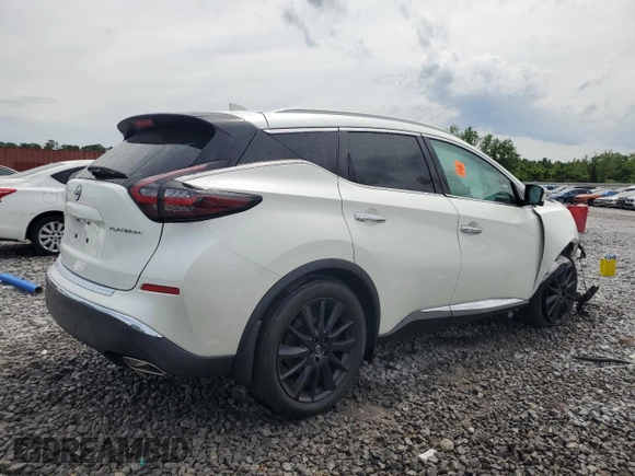 2023 Nissan Murano Platinum z VIN 5N1AZ2DJ8PC132890, wystawiony jako Copart lot #55325125 z przebiegiem 13 492 mil mil oraz Szkoda całkowita • Salvage title. Historia ofert i sprzedaży dostępna na DreamBid. Obrazek 3.