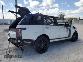 2020 Land Rover Range Rover HSE with VIN SALGS2RU4LA594030, listed as a Copart auction lot 50720335 with Not provided miles and Non repairable. Bid and sale history available at DreamBid. Image 3.