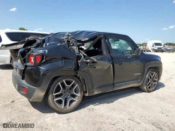 2021 Jeep Renegade Sport with VIN ZACNJCAB4MPM32480, listed as a Copart auction lot 60702224 with NaN miles and Salvage Title. Bid and sale history available at carsss.com. Image 3.