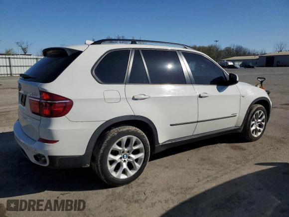 2013 BMW X5 xDrive35i with VIN 5UXZV4C57D0B19629, listed as a Copart auction lot 52583055 with 169,580 mi miles and Clean Title. Bid and sale history available at carsss.com. Image 3.