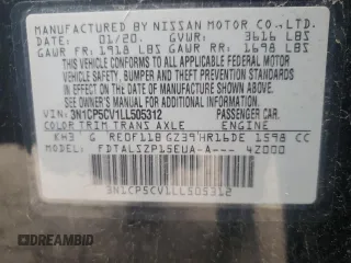 2020 Nissan Kicks SV z VIN 3N1CP5CV1LL505312, wystawiony jako Copart lot #55481395 z przebiegiem 92 437 mil mil oraz Szkoda całkowita • Salvage title. Historia ofert i sprzedaży dostępna na DreamBid. Obrazek 13.