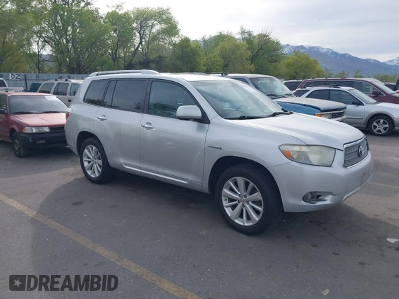 2008 Toyota Highlander Hybrid Limited with VIN JTEEW44A182024351, listed as a IAAI auction lot 42103942 with 376,287 mi miles. Bid and sale history available at carsss.com. Image 1.