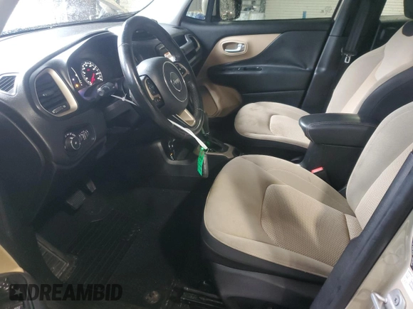 2016 Jeep Renegade Latitude with VIN ZACCJBBT4GPD21105, listed as a Copart auction lot 78734764 with 118,650 mi miles and Salvage Title. Bid and sale history available at carsss.com. Image 7.