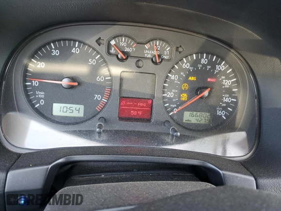 2001 Volkswagen GTI z VIN 9BWPG61J914061447, wystawiony jako Copart lot #75883134 z przebiegiem 166 802 mil mil oraz Czysty tytuł • Clean title. Historia ofert i sprzedaży dostępna na DreamBid. Obrazek 9.