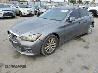 2016 Infiniti Q50 Premium with VIN JN1EV7AP0GM300476, listed as a Copart auction lot 55814175 with 116,025 mi miles and Salvage Title. Bid and sale history available at carsss.com. Image 1.