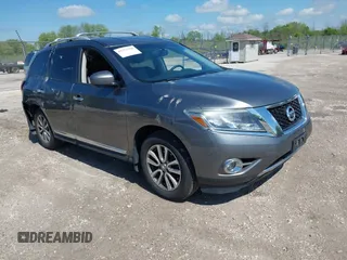 2015 Nissan Pathfinder Platinum z VIN 5N1AR2MM5FC714812, wystawiony jako IAAI lot #42373778 z przebiegiem 100 356 mil mil oraz . Historia ofert i sprzedaży dostępna na DreamBid. Obrazek 1.