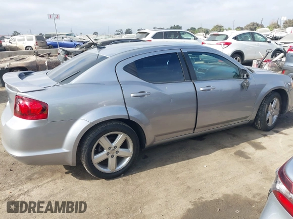2013 Dodge Avenger SE with VIN 1C3CDZABXDN645208, listed as a IAAI auction lot 41187722 with 81,508 mi miles and . Bid and sale history available at carsss.com. Image 12.