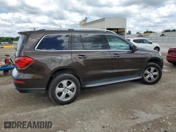 2014 Mercedes-Benz GL 450 with VIN 4JGDF7CEXEA400936, listed as a Copart auction lot 58855325 with 163,358 mi miles and Clean title. Bid and sale history available at DreamBid. Image 3.