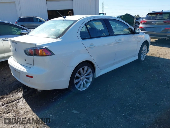 2011 Mitsubishi Lancer GTS with VIN JA32U8FW3BU030708, listed as a IAAI auction lot 41826170 with 213,889 mi miles. Bid and sale history available at carsss.com. Image 4.