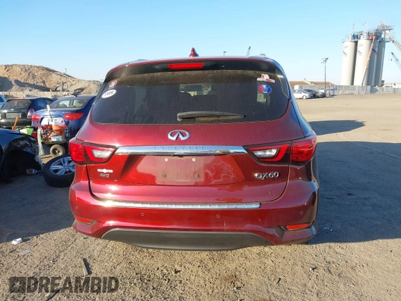 2020 Infiniti QX60 Luxe with VIN 5N1DL0MM0LC511566, listed as a IAAI auction lot 40879519 with 90,479 mi miles and . Bid and sale history available at DreamBid. Image 16.