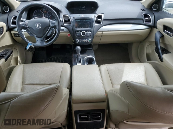 2016 Acura RDX Technology with VIN 5J8TB4H58GL003348, listed as a Copart auction lot 57286545 with 108,394 mi miles and Salvage title. Bid and sale history available at DreamBid. Image 8.