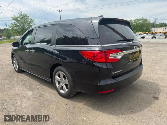 2019 Honda Odyssey EX-L z VIN 5FNRL6H78KB125979, wystawiony jako Copart lot #59495705 z przebiegiem 199 380 mil mil oraz Czysty tytuł • Clean title. Historia ofert i sprzedaży dostępna na DreamBid. Obrazek 3.