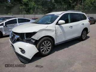 2016 Nissan Pathfinder SL with VIN 5N1AR2MN4GC617319, listed as a Copart auction lot 62298045 with 150,682 mi miles and Salvage title. Bid and sale history available at DreamBid. Image 1.
