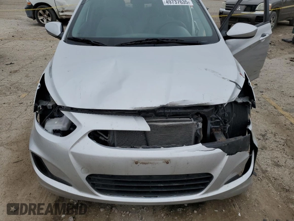 2016 Hyundai Accent SE with VIN KMHCT4AE3GU013488, listed as a Copart auction lot 49737635 with 158,835 mi miles and Salvage Title. Bid and sale history available at carsss.com. Image 11.