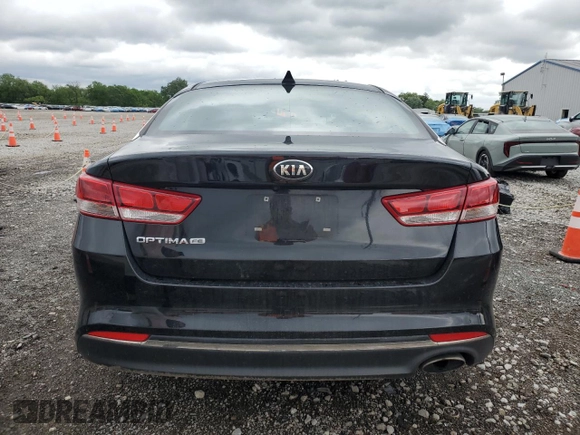 2017 Kia Optima LX with VIN 5XXGT4L32HG143948, listed as a Copart auction lot 57883115 with 50,375 mi miles and Salvage title. Bid and sale history available at DreamBid. Image 6.