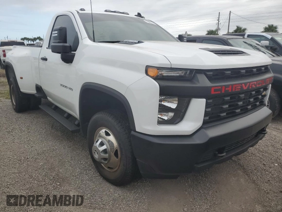 2022 Chevrolet Silverado 3500HD Work Truck with VIN 1GC3YSEY4NF123899, listed as a Copart auction lot 76043744 with 0 mi miles and Salvage Title. Bid and sale history available at carsss.com. Image 4.