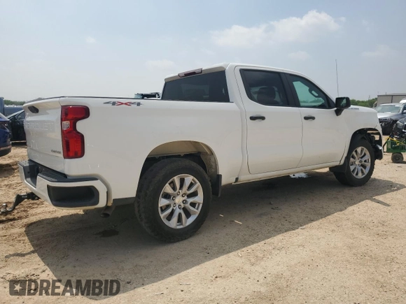 2022 Chevrolet Silverado 1500 Custom with VIN 1GCPDBEK5NZ569941, listed as a Copart auction lot 51241085 with 17,191 mi miles and Salvage Title. Bid and sale history available at carsss.com. Image 3.