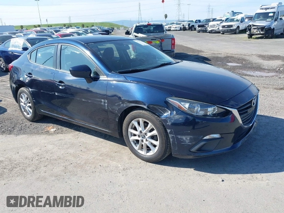 2016 Mazda 3 i Sport with VIN JM1BM1U74G1296395, listed as a IAAI auction lot 41765448 with 162,440 mi miles and . Bid and sale history available at DreamBid. Image 1.