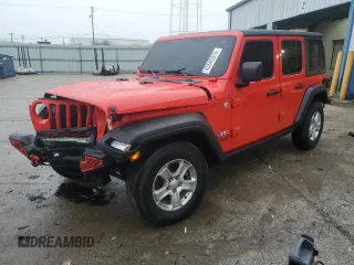 2020 Jeep Wrangler Unlimited Sport S z VIN 1C4HJXDG5LW298983, wystawiony jako Copart lot #43545375 z przebiegiem 98 259 mil mil oraz Szkoda całkowita • Salvage title. Historia ofert i sprzedaży dostępna na DreamBid. Obrazek 1.