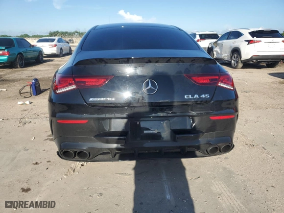 2022 Mercedes-Benz CLA with VIN W1K5J5DB2NN304801, listed as a Copart auction lot 71158614 with 43,682 mi miles and Salvage Title. Bid and sale history available at carsss.com. Image 6.