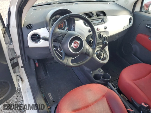 2015 FIAT 500 Pop with VIN 3C3CFFAR3FT612477, listed as a Copart auction lot 54774185 with 124,803 mi miles and Salvage title. Bid and sale history available at DreamBid. Image 8.
