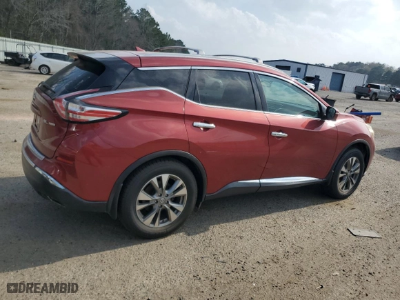 2015 Nissan Murano SV with VIN 5N1AZ2MH8FN234707, listed as a Copart auction lot 49143125 with 257,297 mi miles and Clean Title. Bid and sale history available at carsss.com. Image 3.