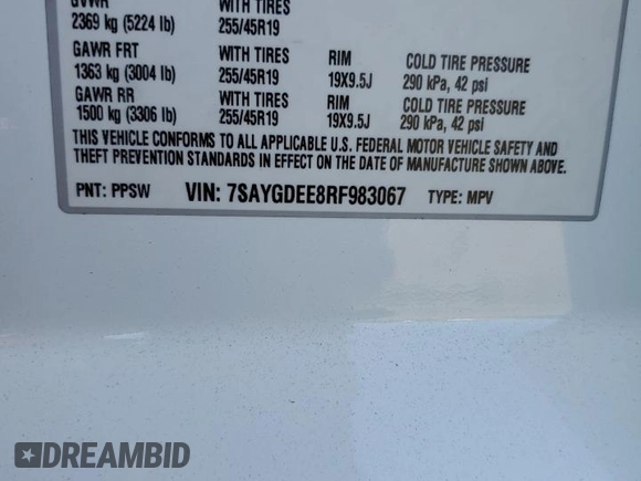 2024 Tesla Model Y Long Range с VIN 7SAYGDEE8RF983067, выставлен на аукционе Copart как лот 61217015 с пробегом 57 082 миль миль и Списание • Salvage title. История ставок и продаж доступна на DreamBid. Изображение 13.