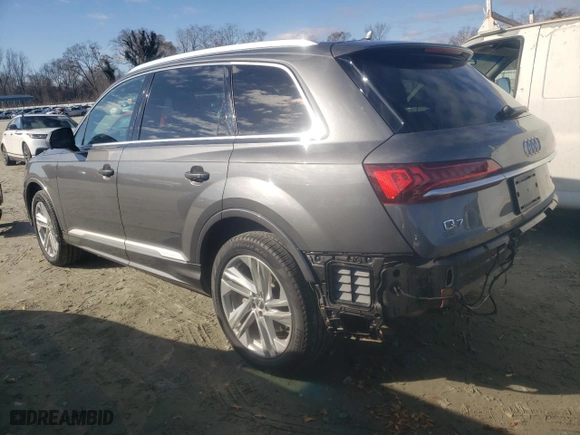 2020 Audi Q7 Premium Plus with VIN WA1LXAF7XLD005572, listed as a Copart auction lot 85310204 with 76,961 mi miles and Clean Title. Bid and sale history available at carsss.com. Image 2.