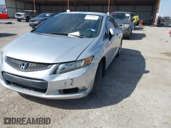 2012 Honda Civic Cpe LX with VIN 2HGFG3B52CH549698, listed as a IAAI auction lot 41818647 with 100,975 mi miles. Bid and sale history available at carsss.com. Image 6.