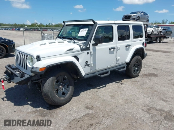 2023 Jeep Wrangler Willys with VIN 1C4HJXDN1PW546425, listed as a IAAI auction lot 42503380 with 25,245 mi miles and . Bid and sale history available at DreamBid. Image 2.