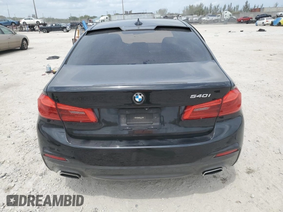 2018 BMW 5 Series 540i with VIN WBAJE5C51JWA94611, listed as a Copart auction lot 50367505 with 104,301 mi miles and Salvage Title. Bid and sale history available at carsss.com. Image 6.