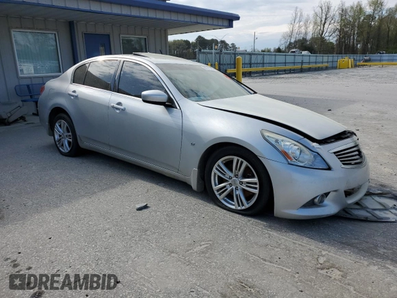 2015 Infiniti Q40 with VIN JN1CV6AP3FM502177, listed as a Copart auction lot 88797365 with 0 mi miles and Salvage Title. Bid and sale history available at carsss.com. Image 4.