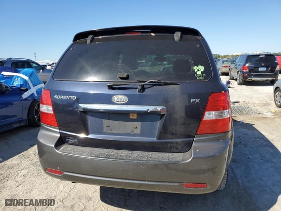 2008 Kia Sorento EX with VIN KNDJC736785856592, listed as a Copart auction lot 48199545 with 136,490 mi miles and Salvage Title. Bid and sale history available at carsss.com. Image 6.