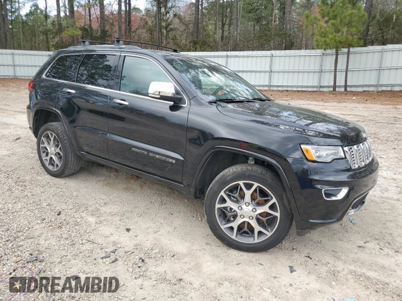 2020 Jeep Grand Cherokee Overland with VIN 1C4RJFCG6LC239331, listed as a Copart auction lot 45449465 with 62,487 mi miles and Salvage Title. Bid and sale history available at carsss.com. Image 4.