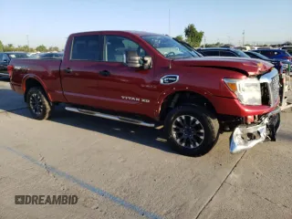 2016 Nissan Titan XD PRO-4X with VIN 1N6BA1F46GN516606, listed as a Copart auction lot 81097854 with 38,097 mi miles and Salvage Title. Bid and sale history available at carsss.com. Image 4.