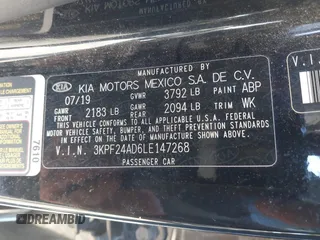 2020 Kia Forte LXS z VIN 3KPF24AD6LE147268, wystawiony jako IAAI lot #41972155 z przebiegiem 99 324 mil mil oraz . Historia ofert i sprzedaży dostępna na DreamBid. Obrazek 9.