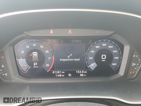 2020 Audi Q3 Premium with VIN WA1AECF32L1030604, listed as a Copart auction lot 57943755 with 61,261 mi miles and Non repairable. Bid and sale history available at DreamBid. Image 9.