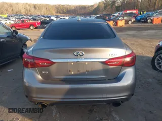 2018 Infiniti Q50 3.0t Luxe with VIN JN1EV7AR4JM432777, listed as a IAAI auction lot 41445123 with 98,621 mi miles. Bid and sale history available at carsss.com. Image 15.