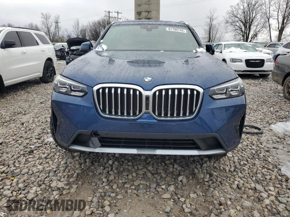 2024 BMW X3 xDrive30i with VIN 5UX53DP02R9V64816, listed as a Copart auction lot 81795744 with 0 mi miles and Clean Title. Bid and sale history available at carsss.com. Image 5.