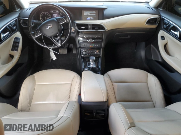 2017 Infiniti QX30 Luxury with VIN SJKCH5CR5HA026609, listed as a Copart auction lot 60020864 with 57,292 mi miles and Salvage Title. Bid and sale history available at carsss.com. Image 8.