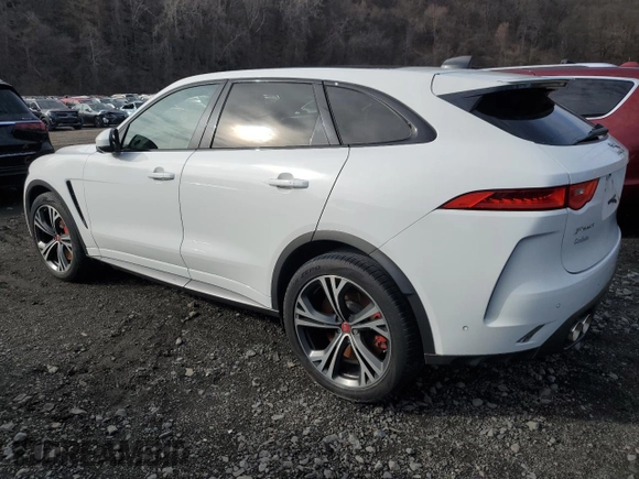 2020 Jaguar F-Pace SVR with VIN SADCZ2EE9LA627415, listed as a Copart auction lot 47596845 with Not Provided miles and Non Repairable. Bid and sale history available at DreamBid. Image 2.