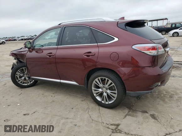 2014 Lexus RX 350 with VIN JTJZK1BA8E2418893, listed as a Copart auction lot 55275925 with 103,162 mi miles and Salvage Title. Bid and sale history available at DreamBid. Image 2.
