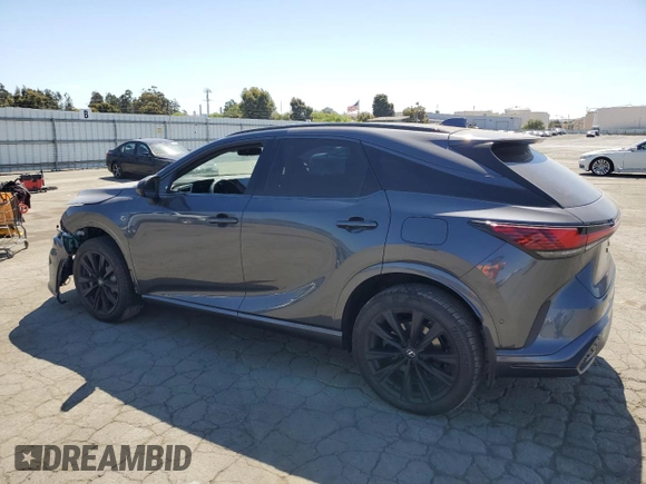 2024 Lexus RX 500h F Sport Performance z VIN 2T2BCMEA1RC020345, wystawiony jako Copart lot #57066755 z przebiegiem 3 148 mil mil oraz Szkoda całkowita • Salvage title. Historia ofert i sprzedaży dostępna na DreamBid. Obrazek 2.