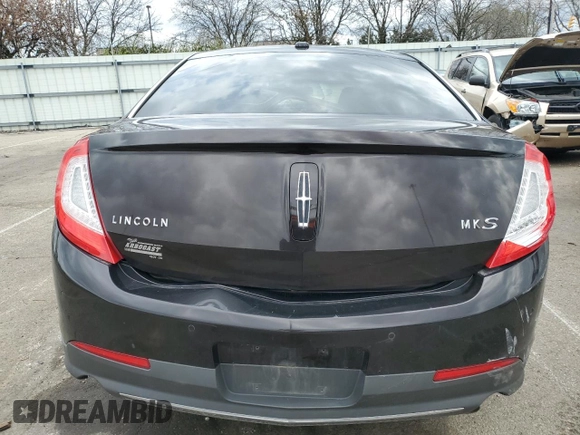 2013 Lincoln MKS with VIN 1LNHL9DKXDG601256, listed as a Copart auction lot 51078365 with 210,644 mi miles and Salvage Title. Bid and sale history available at carsss.com. Image 6.